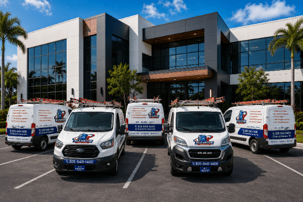 A-1 Elevator service vans ready for commercial property support